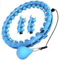 Waist Toning Adjustable Weighted Hula Hoop - 24 Links - Blue