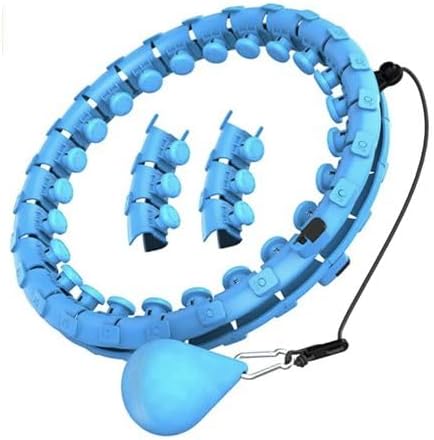 Waist Toning Adjustable Weighted Hula Hoop - 24 Links - Blue