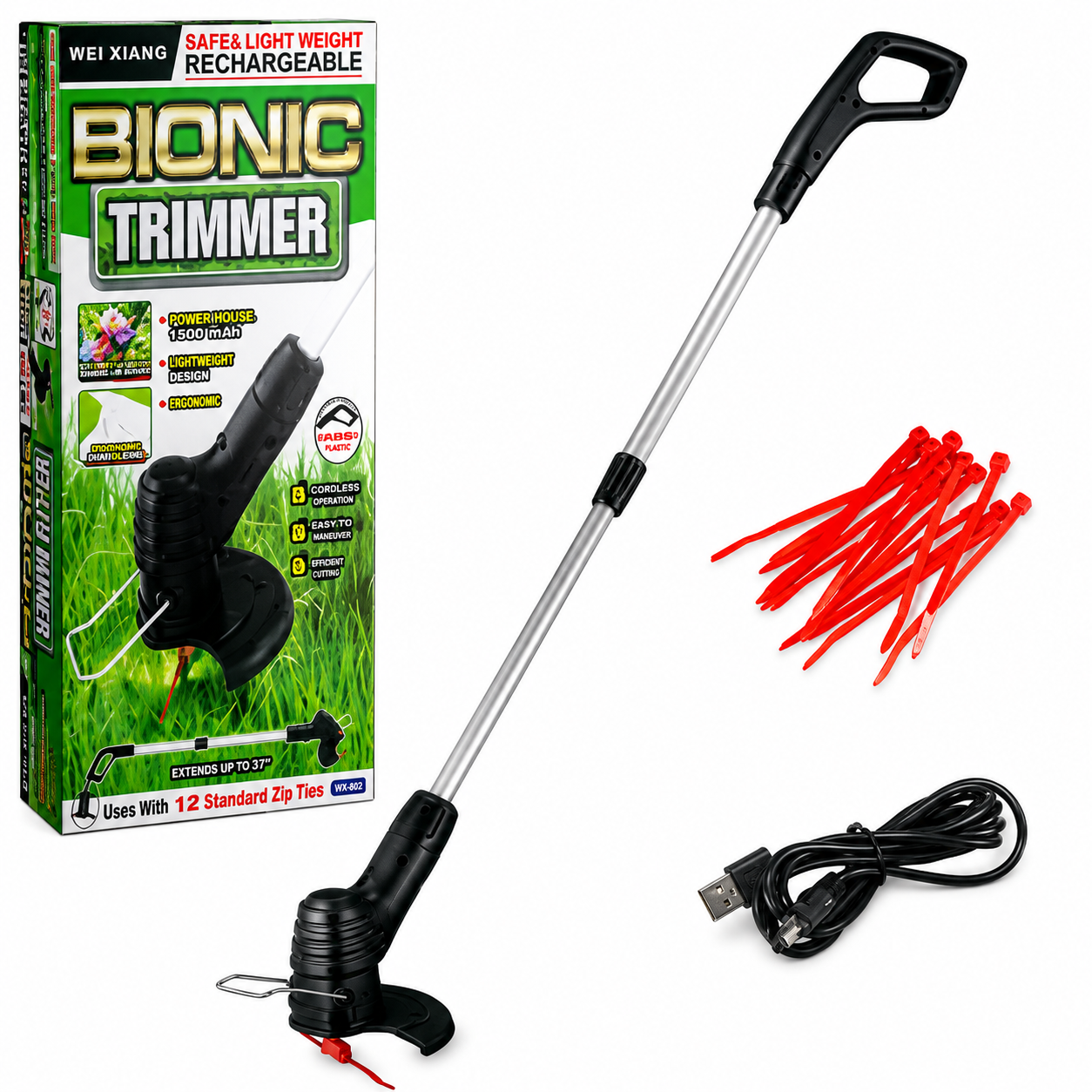Cordless Bionic Garden Trimmer- Rechargeable