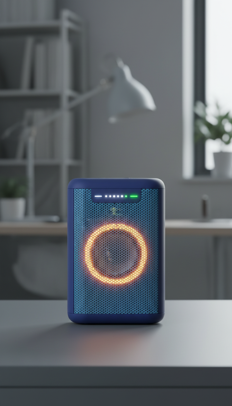 Portable bluetooth speaker with bass boost